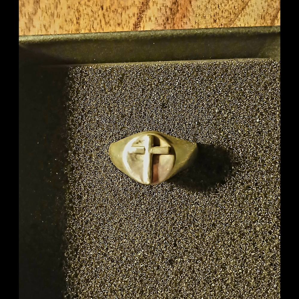 Silver Cross Men's Ring